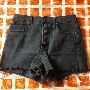 Madewell high waisted denim cutoff shorts